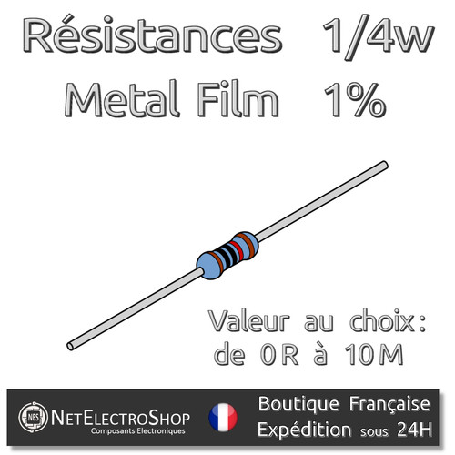 Lot resistances 4w - resistances, 1/4w