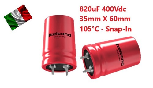 820uf 400 condensatore - 400, v